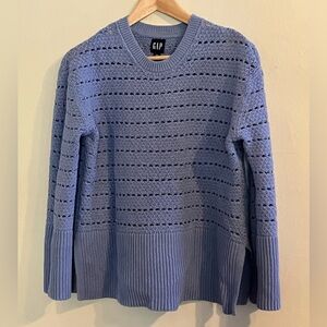 GAP periwinkle pullover sweater sz XS